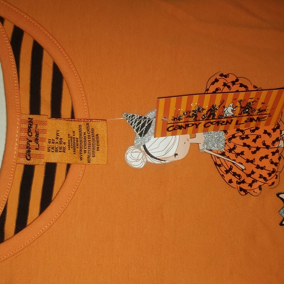 Candy Corn Lane Halloween dress (t8) - Picture 2 of 3